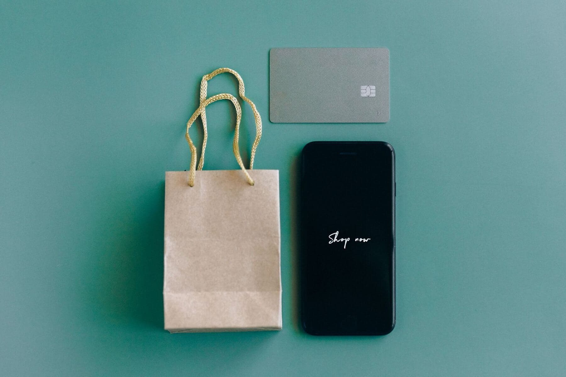 Online shopping on a phone