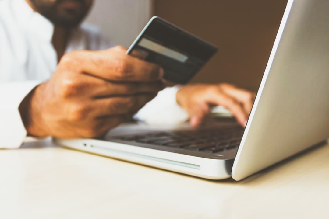Shopping online with a card, the purchase an affiliate pin is meant to lead to