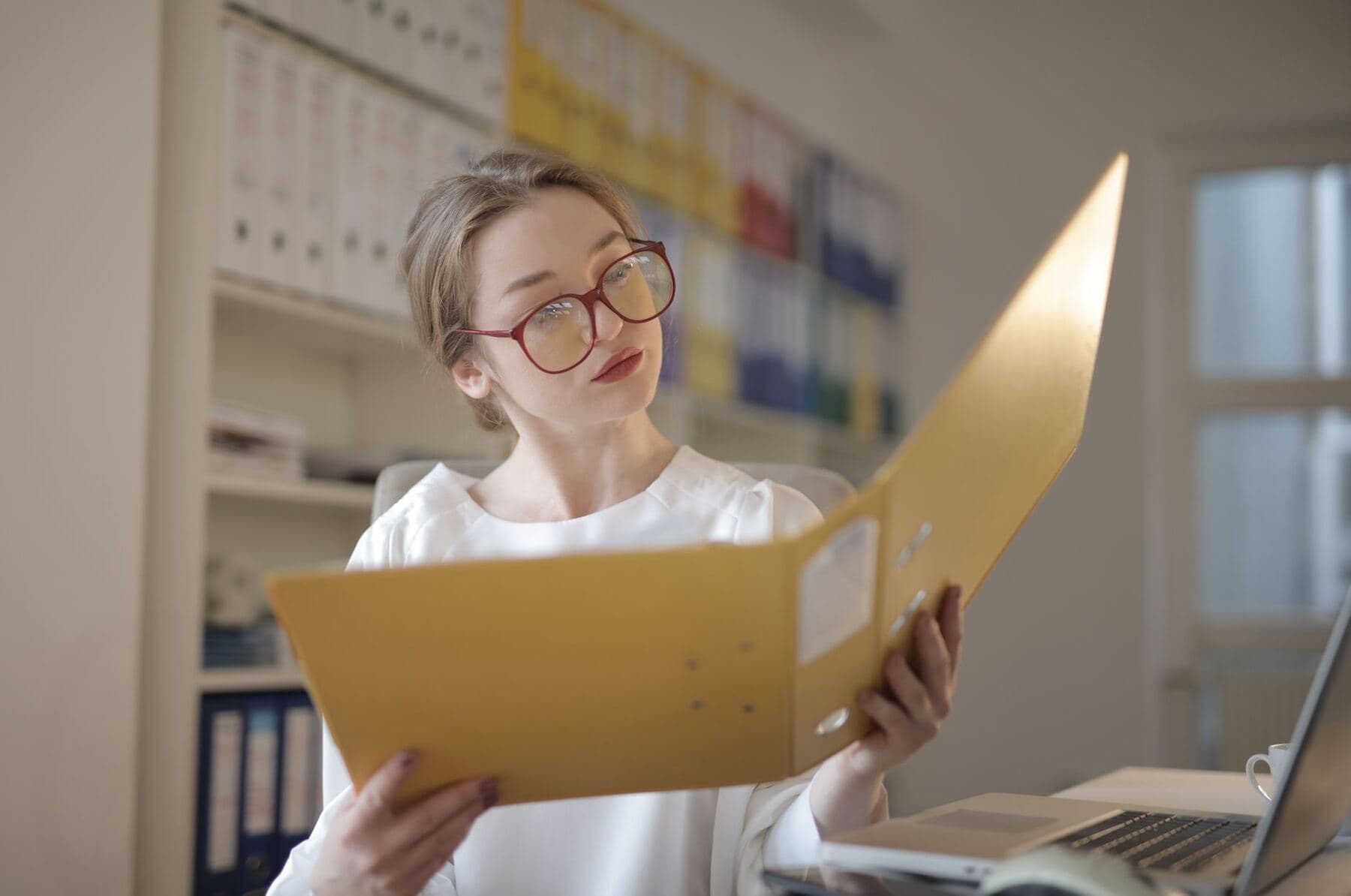 Manager reviewing account permissions